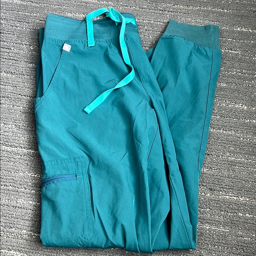 Teal Jogger scrub Pants